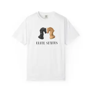 Elite Status Chess Unisex T-Shirt - Casual Wear, Gamer Gift, Unique Tee, Stylish Streetwear, Fun Chess Lover Gift
