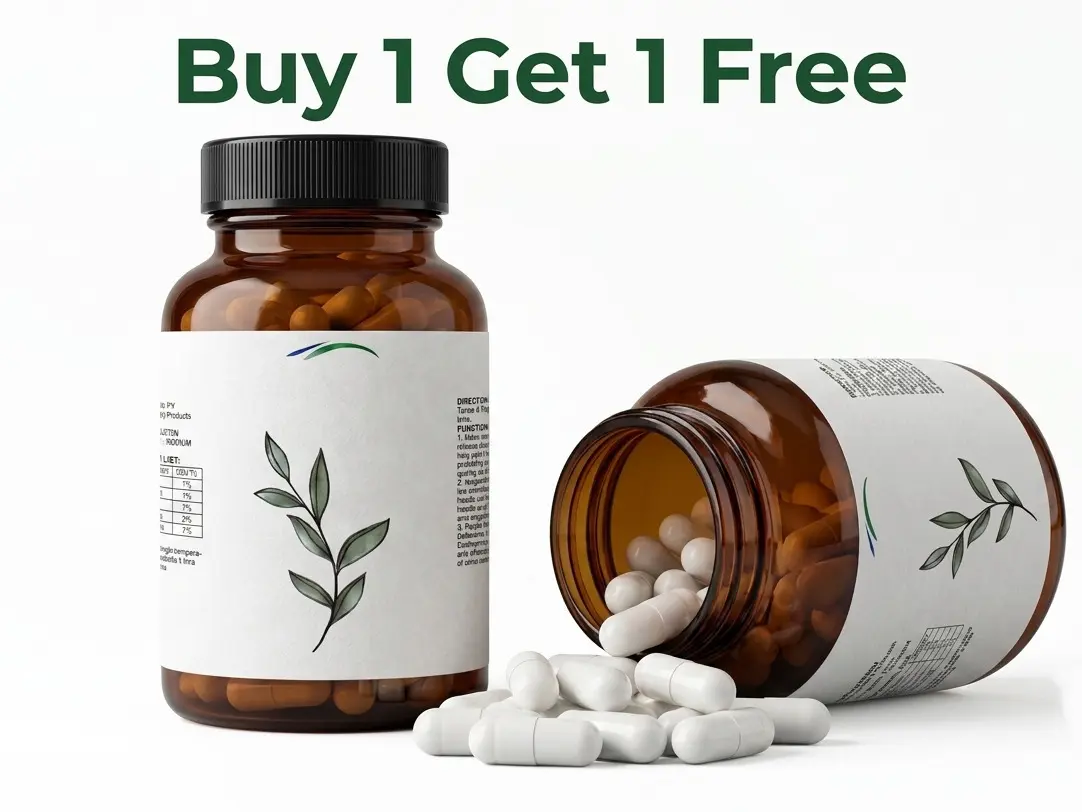 [Buy 1 Get 1 Free] Men's Multi-Functional Natural Herbals Sports Capsules - 60 Capsules Per Bottle, Prop 65 Safe Nourishing Dietary Nutritional Supplement, 2 Bottles Total, Wellness Support (Nourishing Herbal Supplements)