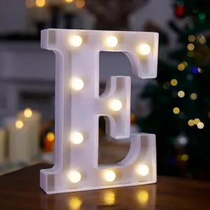 Battery Powered LED Marquee Light Up Letter E, Alphabet Sign LED Letter Lights for Night Light, Wedding, Birthday, Party, Christmas Home Decor