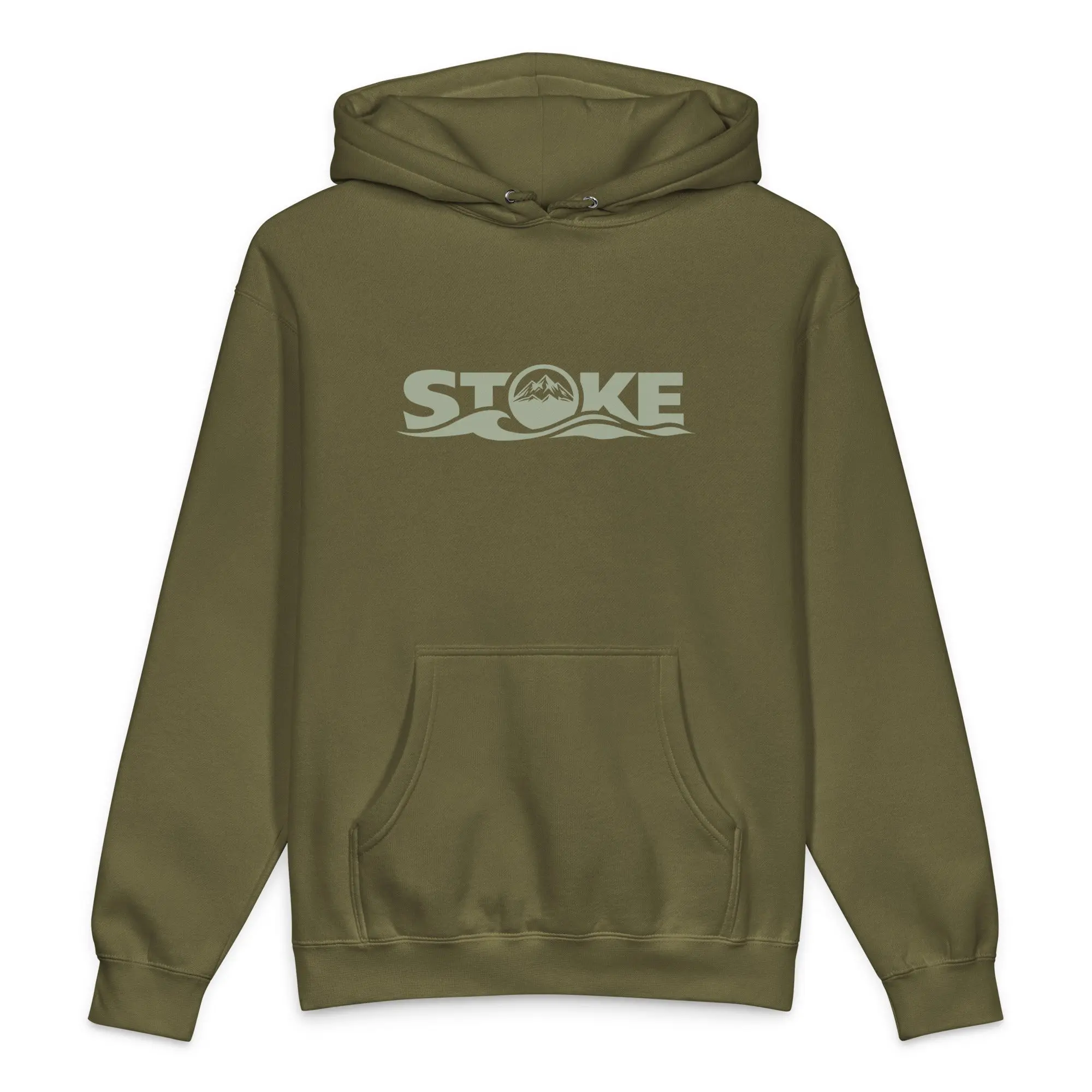 STOKE Trailhead Hoodie - Dark Front Print