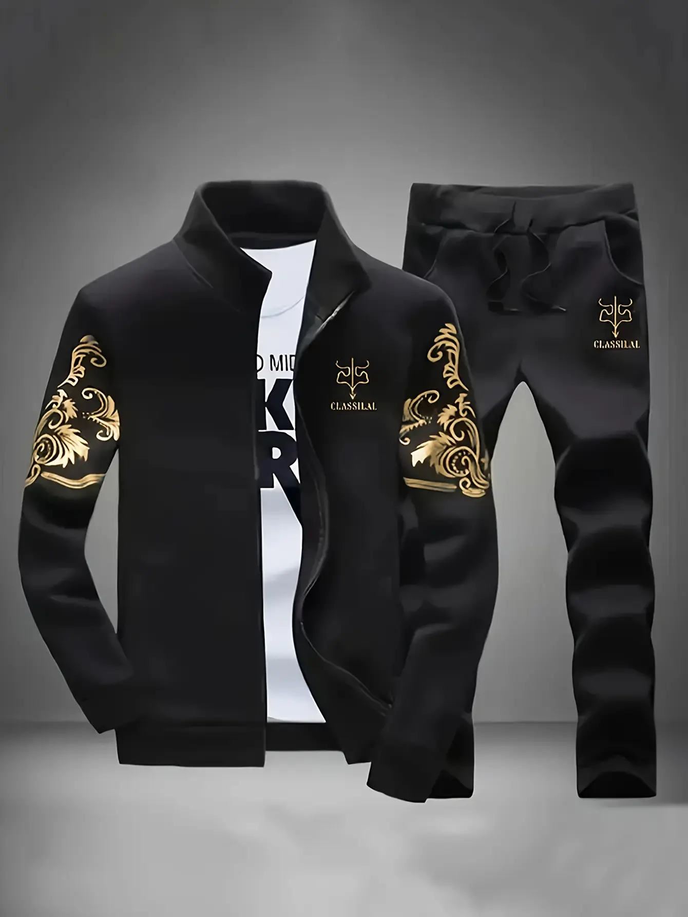 Men's Trendy Cardigan Sweatshirt Casual Sports Suit Men's Trendy Cardigan Sweatshirt Casual Sports Suit