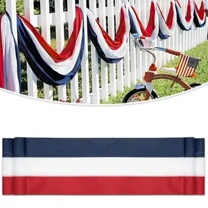 1pcs 2x20ft Large Patriotic American Flag Banner, July 4th Celebration, Veterans Day, Memorial Day, Outdoor Home Garden Decor