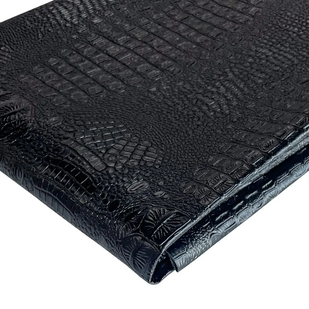 91.44cm X 137.16cm Crocodile Pattern Artificial Leather Fabric, Pu Faux Leather, Soft Vinyl Leather Sheet for Home Decor, Crafts, Bags, Furniture, Car Seats, Soft Pu Leather