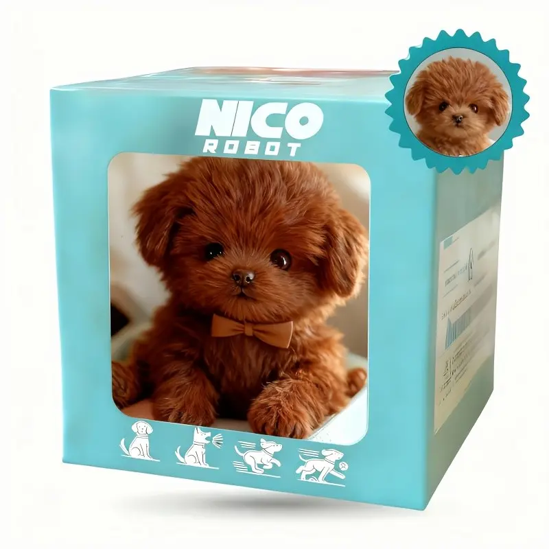 2026 Cute Teddy Electronic Pet Dog, Can Walk, Bark And Wag Its Tail, Interactive Robot Dog Toy, Exquisite Gift Box Set, Preferred Christmas And Birthday Gifts, Easter, Pet Day Gifts, Children's Day Gifts