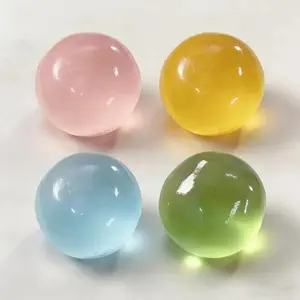 Slow-Return Blue Coconut Oil Handmade Squeeze Ball, 6cm Round Malt Stress Relief Toy, Ideal Gift for Holidays, Parties, Birthdays