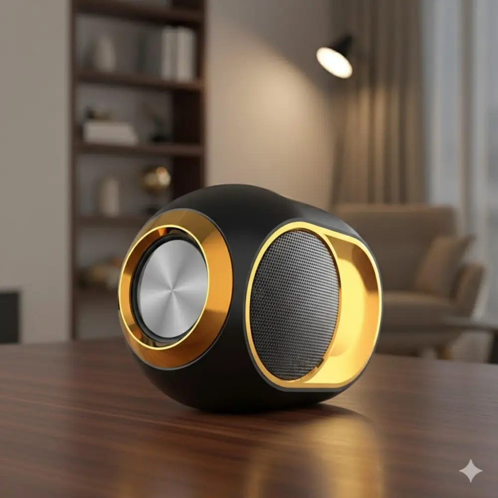 Portable Bluetooth Speaker, Multifunctional Desktop Speaker, Wireless Speakers, Wireless TWS Pairing, Deep Bass & HD Sound, Waterproof Outdoor Speaker with Mic for Hands-Free Calls, AUX & TF Card Support, Long Battery Life, Ideal for Parties, Camping
