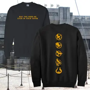 [ SALE UP TO 50% ] May The Odds Be Ever In Your Favor Sweatshirt, Hunger Games Sweatshirt, Sunrise on the Reaping, Panem