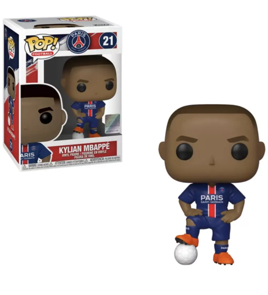 Funko POP! Football Collectible Figure - Kylian Mbappé (PSG), Stylized New Display-Worthy Piece for Football Fans, Stylized Manner
