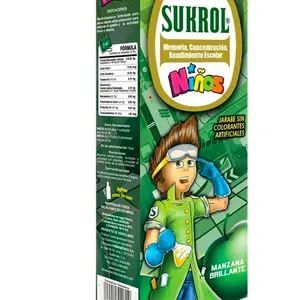 Sukrol Apple Flavor Dietary Supplement 8.11 oz fl - Suplemento Multivitaminico sabor Manzana Verde (Pack of 1)