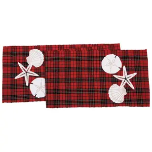 13" x 72" Seaside Plaid Table Runner by Valerie