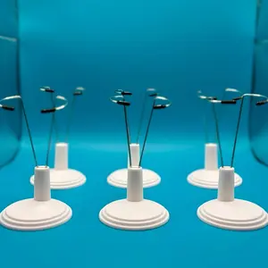 Adjustable Doll Stands (15cm, 6 Pack) - Compatible with GetNoodleBox Display Cases, Doll and Pompom Not Included
