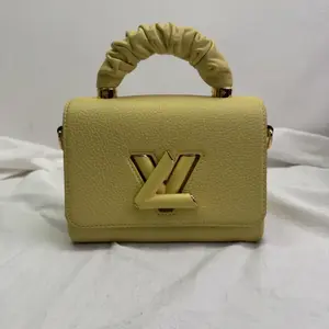 Pre-owned Louis Vuitton Calfskin Shoulder Bags Twist One Handle Yellow Shoulder Bag T10305797