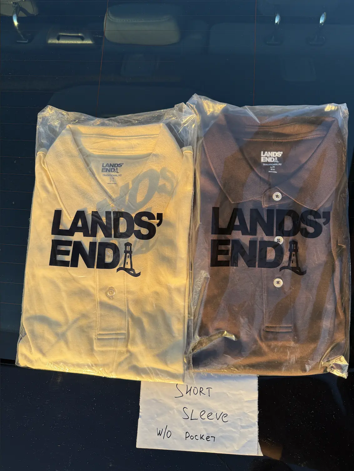 2 NWT Men’s Lands’ End Polo Shirt Sz L Tall – Short Sleeve Supima Cotton