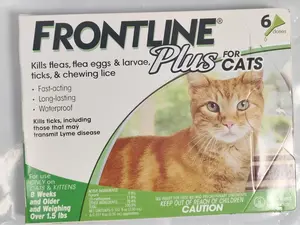 FRONTLINE Plus for Cat & Kitten Flea & Tick Spot prevention, 6 Count