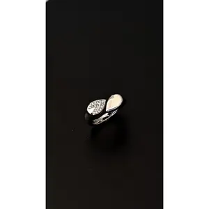TEAR DROP RING - SILVER