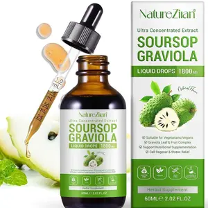 Soursop bitters liquid - Soursop Graviola Liquid Drops - Soursop Leaves Extract - Natural Antioxidant - Cell Support & Regeneration - Immune Boost - Relax - Liver and Sleep (1)
