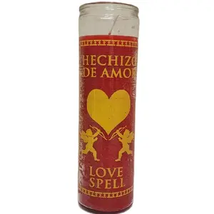 Hechizo de Amor Love Spell Candle for Attraction & Romance Non-Toxic Red Ritual Candle for Romantic Energy