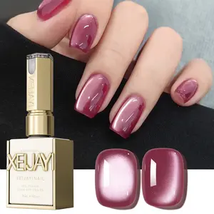 1PC 15ML  Fashion Rock Sugar Cat Eye 05 Nail Holographic Nail Art Design Reflective Cat Eye Magnetic Gel Soak LED Gel Salon Lady Nail Art Tool, Alcohol Free Cat Eye Gel for DIY Nail Art