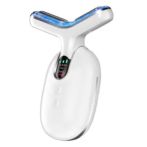 Neck Beauty Instrument, EMS Micro Current Vibration Radio Frequency Neck Massager, Suitable for Home Use