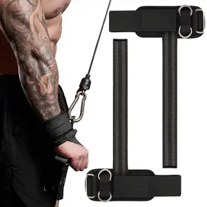 Wrist Straps for Weightlifting, Gym Lifting Straps with D Rings for Cable Machine, Weight Lifting Wrist Wraps for Men Women