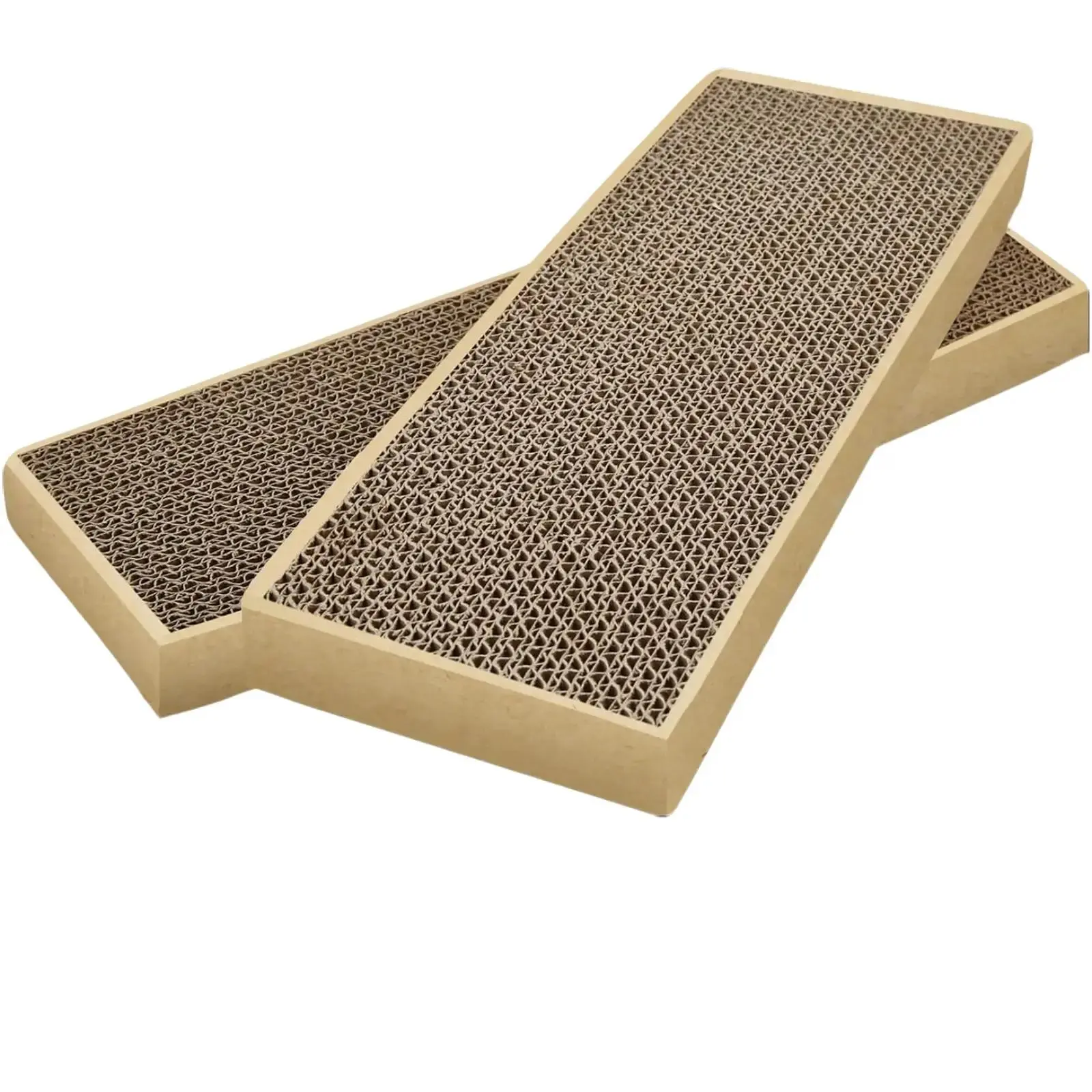 Splicing Cat Scratch Pad 2 Pack Premium Double-Sided Design for Indoor Cats & Kittens Cardboard Scratcher Enhance Your Cat's Life