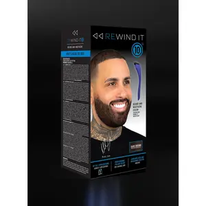 Dark Brown Beard & Mustache Color by Rewind It 10 - Ammonia Free
