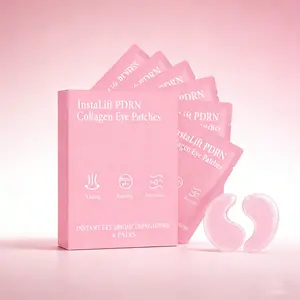 Pdrn Collagen Eye Masks, 8 Pairs for Firming and Hydrating, Gentle Moisture with Hyaluronic Acid, Niacinamide to Reduce Dark Circles