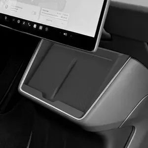 Tesla Model Y Juniper Standard Dashboard Wireless Charger Silicone Pad, Anti-Slip Dustproof Car Accessory, 1pcs Central Front Storage Tray