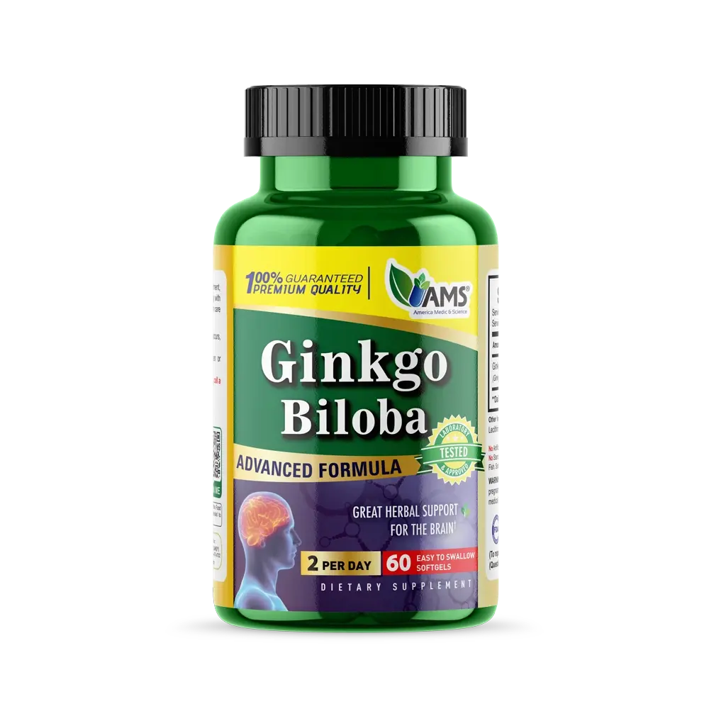 Ginkgo Biloba - 60mg (60 Soft Gels)