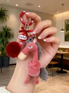 2026 Year of the Horse Plush Keychain Charm, Creative Gift for Friends, Decorative Mascot, Soft Stuffed Toy Accessory