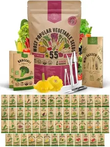 55 Vegetable Seeds Variety Pack