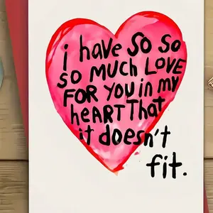 Charming 'I Love You' Greeting Card With Envelope, Positive Message Card - Perfect For Valentine's Day, Anniversary, Birthday And Proposal