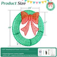 48IN-Decoration Wreath Green