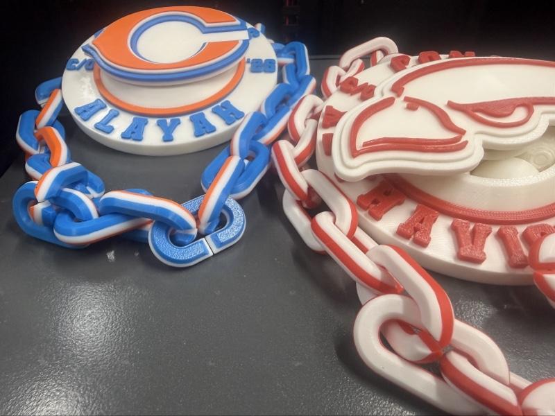 3d Printed SPINNING Graduation Rally Championship Chain Player of the Game I Custom I Sports MVP Baseball Football Cheer Wedding Concert