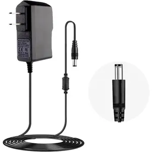 9V DC 500mA Power Supply Center Negative for Guitar Pedals 9 Volt AC DC Power Cord Adapter for Behringer Boss Zoom 1 Spot