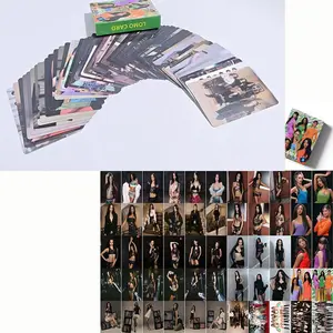 55 Cards International Girl Group Flashcards, Fun Party Cards, Theme Photo Collection, Handmade Scrapbook, Vibrant Colors, Perfect Gift for Friends