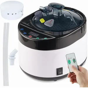 4L Large Capacity Portable Home Sauna Steamer, Steam Generator with Protection, Lightweight Stainless Steel Pot with Timer&Gear Display and Remote Control for Home Spa Relaxation