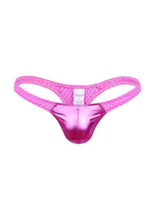 New Gold Foil Thong for Men, Sexy Low Waist Breathable Underwear, Menswear, Trendy and Comfortable Intimate Apparel, Perfect for Daily Wear
