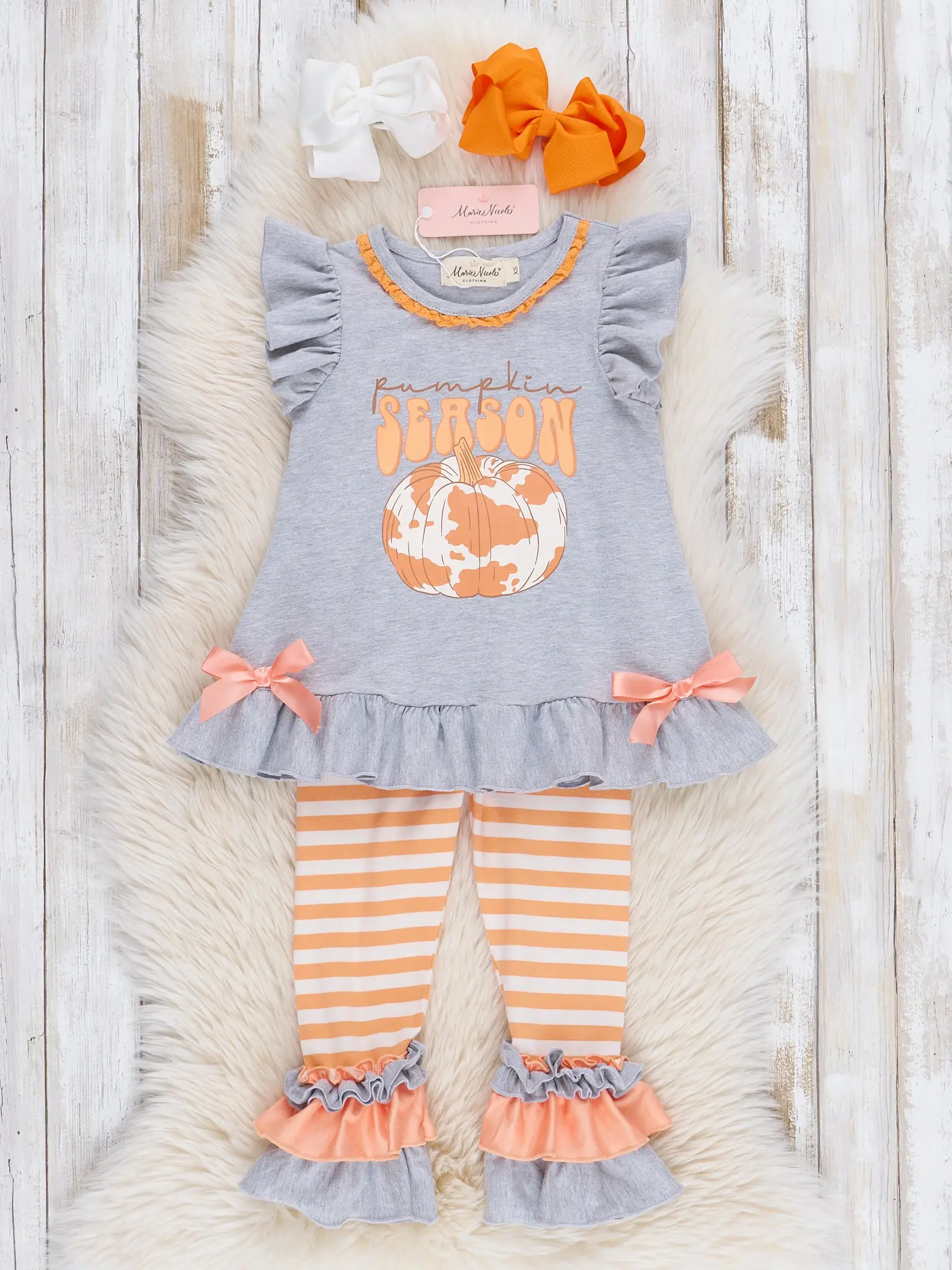 Pumpkin Season Ruffle Outfit