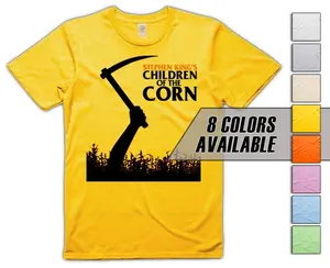 Children of the Corn V1  Cotton Fabric Unisex T-shirt, all sizes S-5XL 8 Colors available