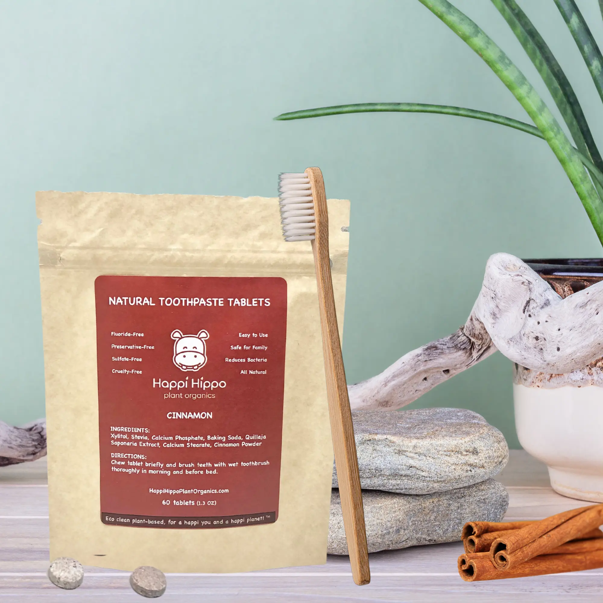 Natural Cinnamon Toothpaste Tablets
