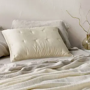 King Rayon from Bamboo Quilt Pillow Sham Ivory - Casaluna