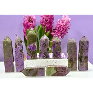 1 lb Natural Atlantisite Stichtite Obelisk Tower