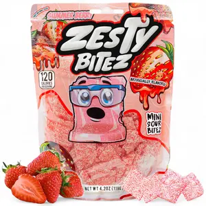Zesty Bitez Summer Berry Candy 1 Pack Mini Sour Bites