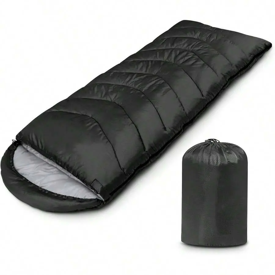 Sleeping Bag, Lightweight 3 Season Weather Sleeping Bag, Suitable For Adults, Girls And Women, Microfiber Filled 5-20 Degrees, Suitable For Backpacking/Hiking/Camping/Hiking, With Compression Bag