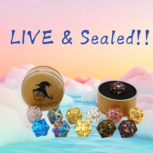 Hymgho - Dice Box - Quest's Dice - Hollow Metal D20s