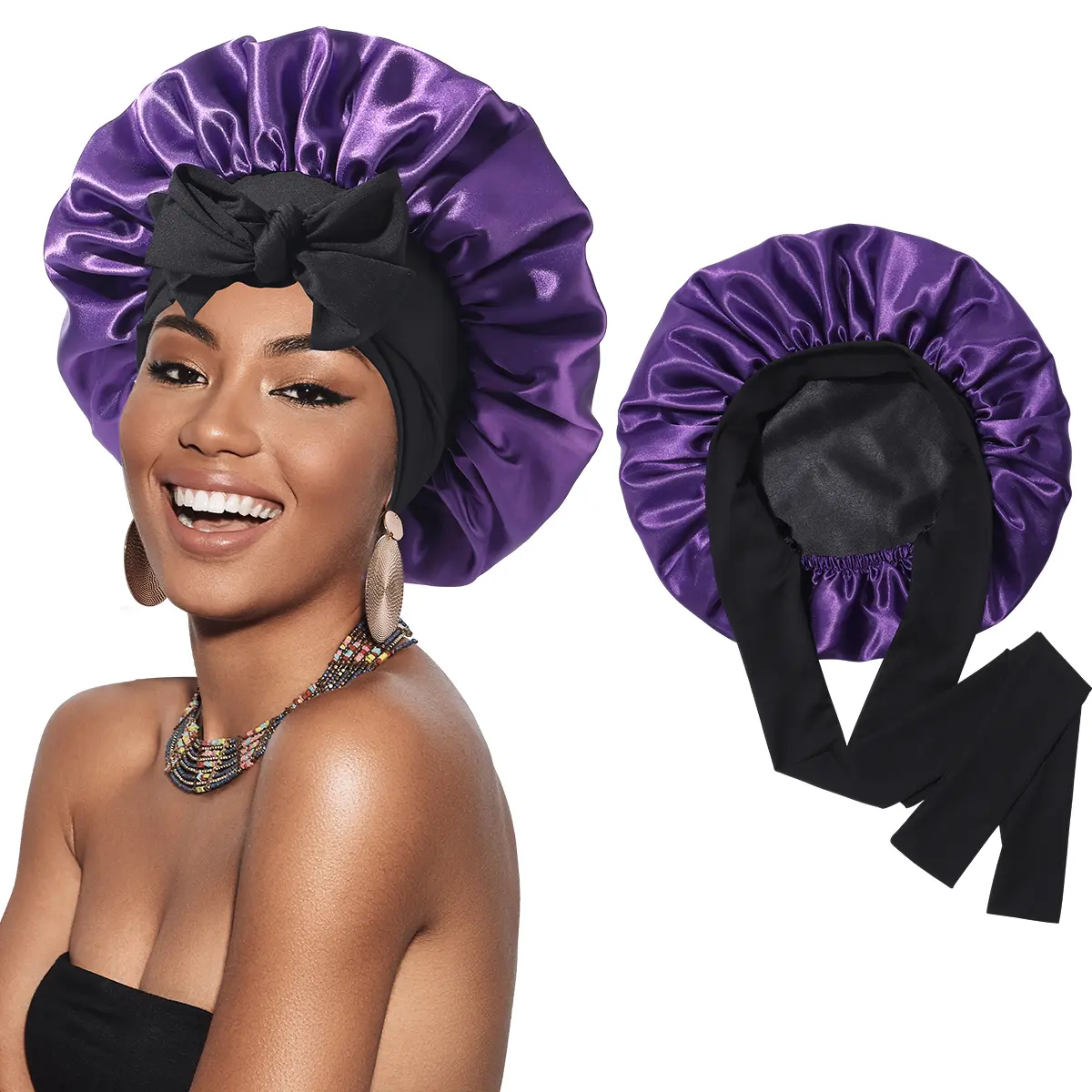 1PC(Black+dark Purple)