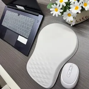 Ergonomic Mouse Pad with Wrist Rest, Non-Slip Rubber Base, Durable Edges, Smooth Surface for Gaming & Office Work, Design