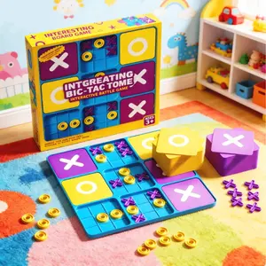 Advanced Tic Tac Toe Board Game, Strategy Duel for Two Players, Fun Party Game, New Play Styles, Brain Teaser Challenge