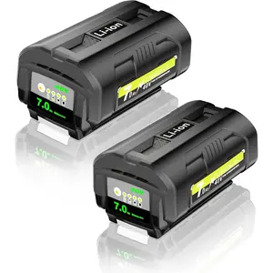 7.0Ah 40V Lithium  Replacement  for Ryobi 40V Cordless Power Tools, High Capacity 2-Pack Compatible with OP4050A OP40601 OP4040 OP4030 OP4050 OP40261 OP40201 OP40401